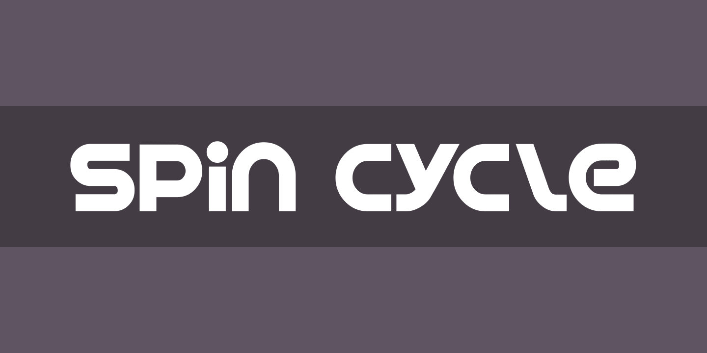 Spin Cycle Font